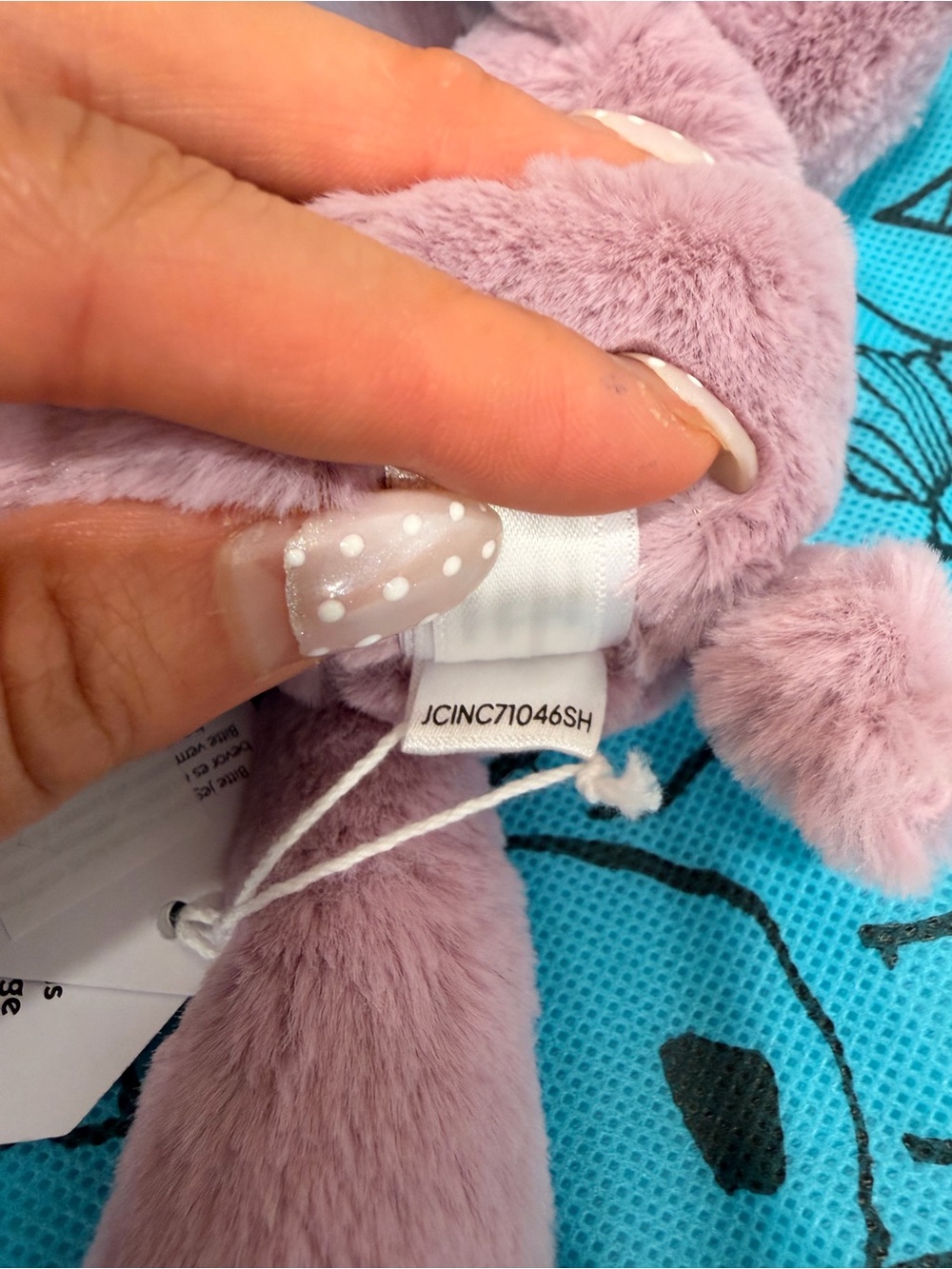 Jellycat smudge tiny hippo authentic with tags - Picture 4 of 8